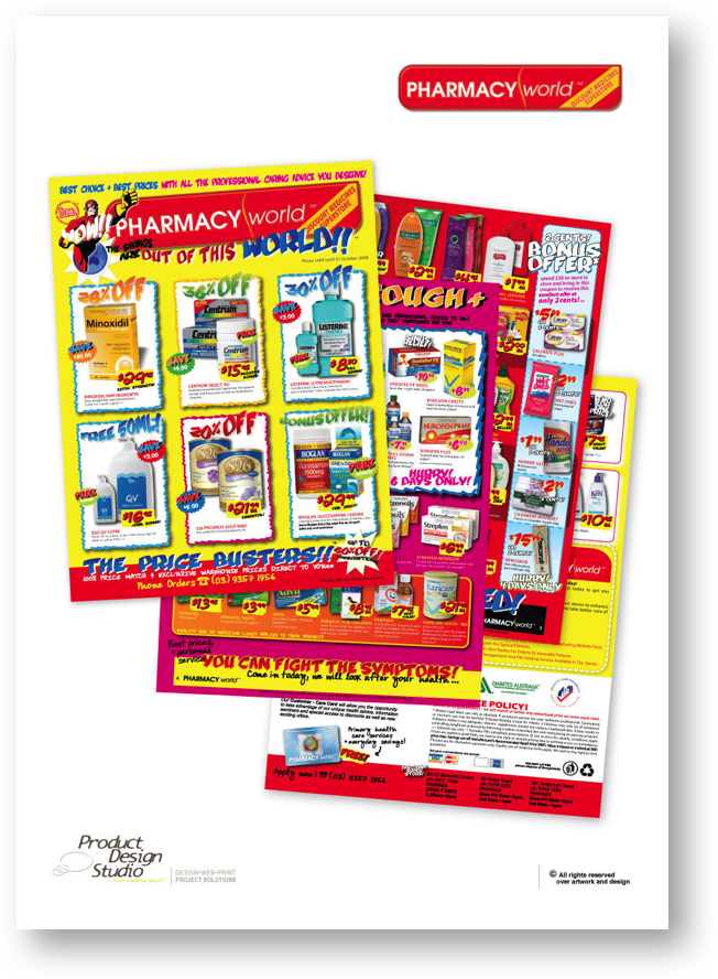 High quality graphic design for marketing catalogues by Product Design Studio