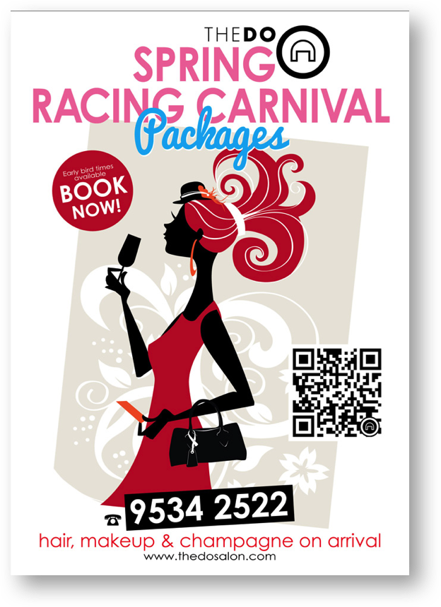 hair salon marketing poster graphic art by Product Design Studio
